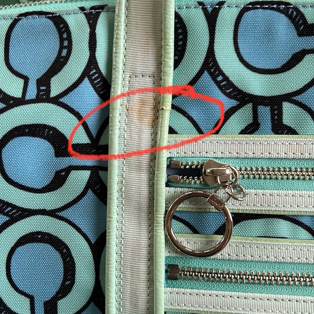 Coach Poppy 3D Op Art Glam Tote Purse Handbag Style 14983 - Picture 8 of 8